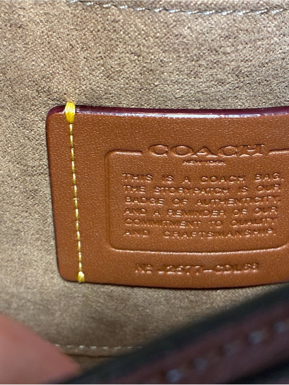 Coach Hadley Suede with Shearling Trim Crossbody NWT - Picture 6 of 6